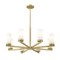 Z-Lite Danica 8 Light Chandelier, 31.5in. W x 15.25in. H, Modern Gold 3044-8MGLD - alternate 7